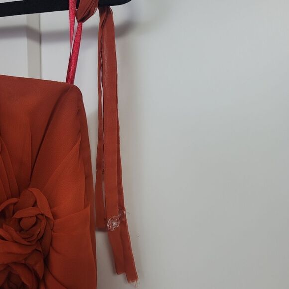 Impression BRIDAL formal rust dress, size 14 - Picture 7 of 13